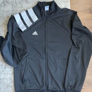Adidas 3 stripe full zip jacket